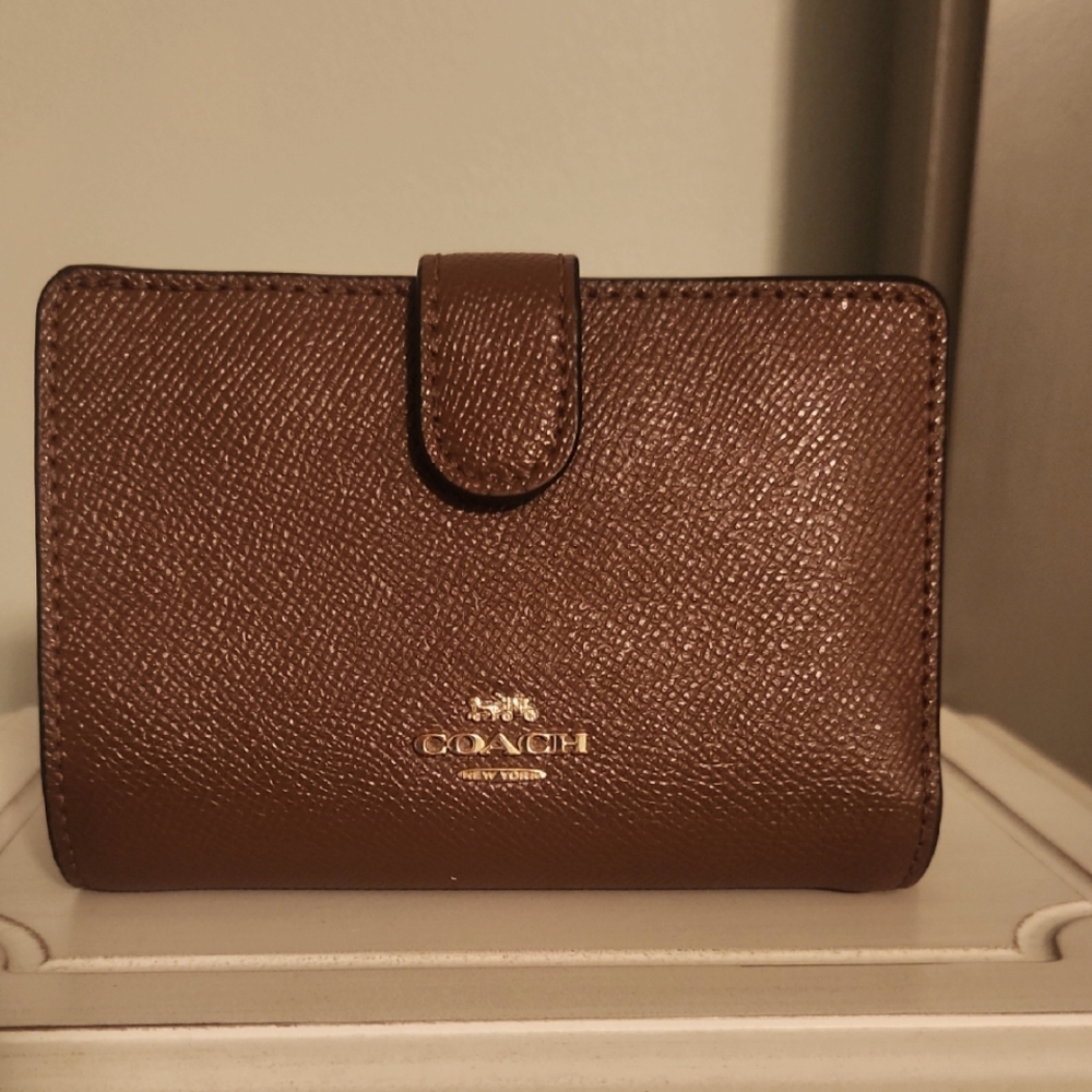 Coach Dark Brown Leather Wallet